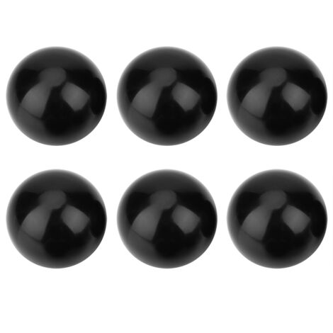 Schwarzer M12-Gewindekugelgriff 40 mm (6er-Pack) für Werkzeugmaschinen