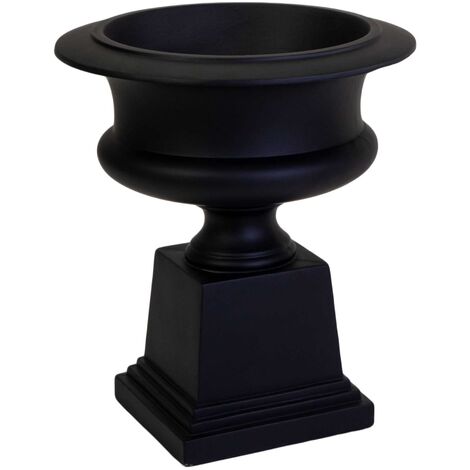 Schwarzer mattierter Harz-Blumentopf 58x58x67cm