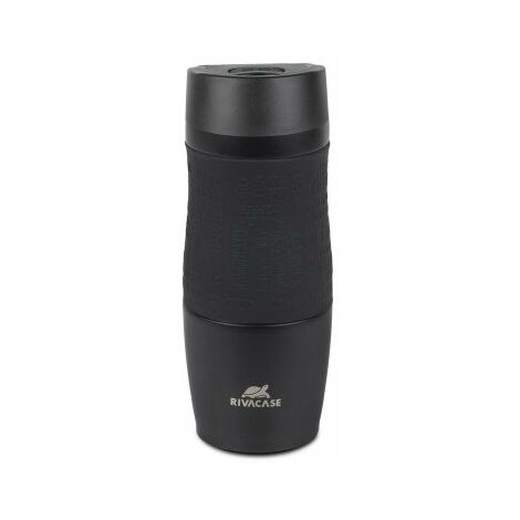 Schwarzer mattierter Vakuum-Reisebecher, 0,38l