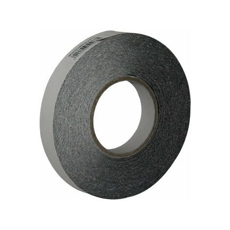 Schwarzer Nicht -Slip -Klebstoffstreifen für Treppen und Stufen - 25 mm - 18 Mt.