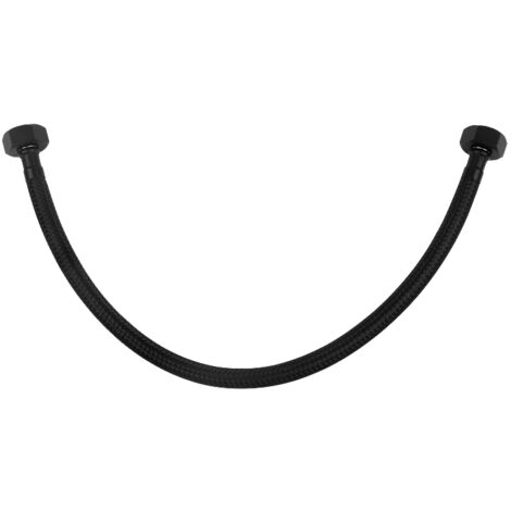 Schwarzer Nylon-Geflechtschlauch 1/2"x1/2", Länge 40 cm