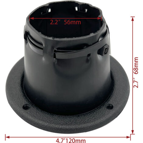 Schwarzer Nylon-Kabelschutzschlauch, 2,4 Zoll Innendurchmesser, offener PVC-Kabelschutzschlauch, Zubehör für Boote, Yachten und Freizeitfahrzeuge, schwarzes Bootszubehör.
