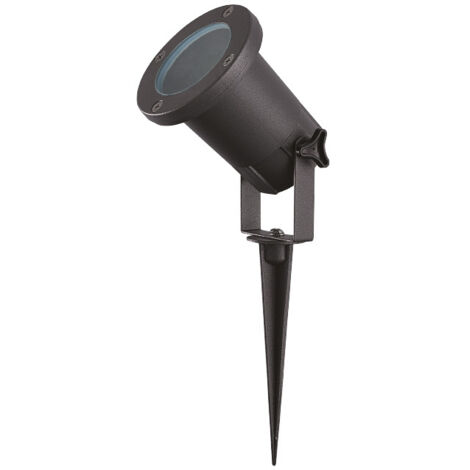 Schwarzer Pfahlprojektor fÃ¼r den Garten TULIPE 12V - GU5.3