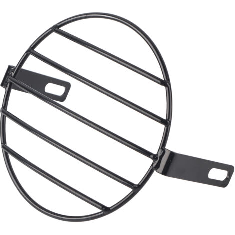 Schwarzer Retro-Scheinwerfergrill für Motorräder