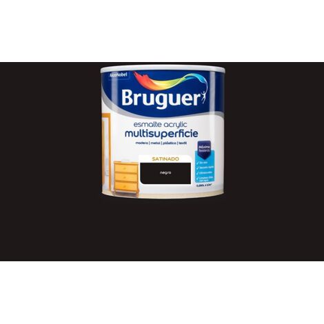 Schwarzer Satin-Mehrflächen-Acryllack 0,250 l 5160679 BRUGUER