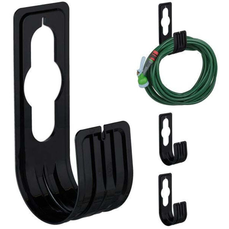 Image of Schwarzer schlauchhalter 4er set 88306