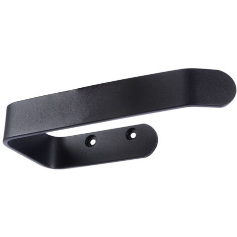 Schwarzer Toilettenpapierhalter aus Metall