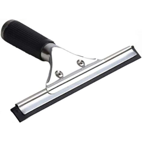 Schwarzer Universal-Abzieher für Glasduschtüren, Autofenster, Rückspiegel zu Hause, Wischerzubehör für die Badezimmerreinigung, 15 cm, 6 Zoll