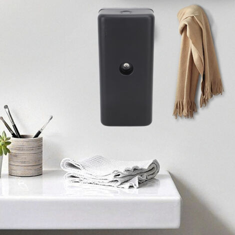 Schwarzer, wandmontierter Lufterfrischer aus ABS-Kunststoff mit Duftöl-Diffusor für Zuhause/Hotel/Spa
