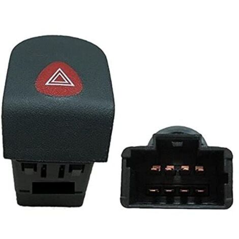 Schwarzer Warnblinker-Knopf, kompatibel mit 7700308821 @Pro-Plip