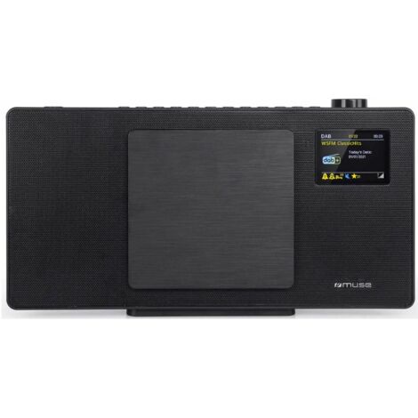 Schwarzes 40-watt-mikro-hifi-system mit bluetooth - Muse - M65DBT