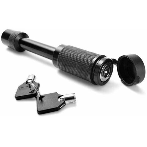 Schwarzes Anhängerkupplungsschloss, 5/8" Stiftdurchmesser, passend für 2" Empfänger