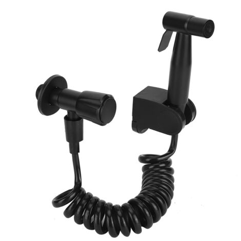 Schwarzes Edelstahl-WC-Bidet-Sprühset, Ausführung B, mit G1/2-Anschluss für Badezimmer