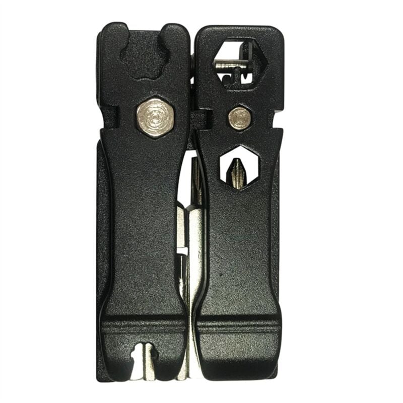 Image of Schwarzes multifunktionales Fahrradreparaturwerkzeug-Set