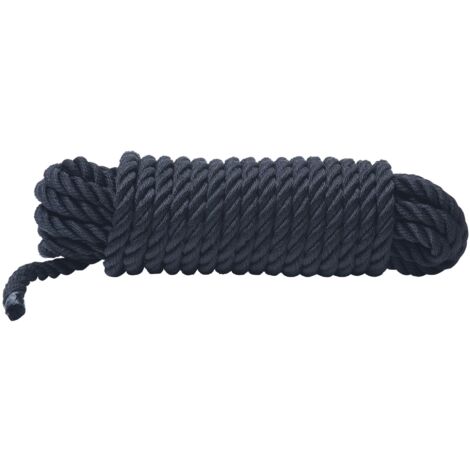 Schwarzes Polyesterseil 10 Meter WERKA PRO  Ø 18 mm (Widerstand ± 4900 kg)