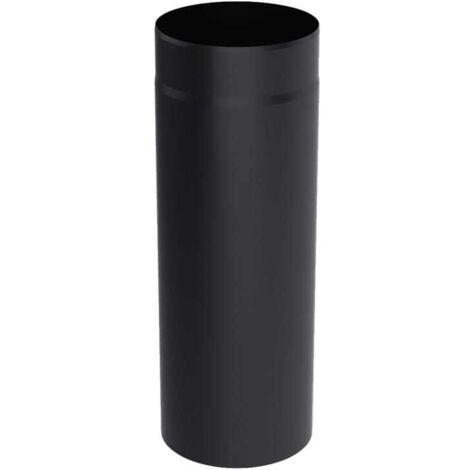 Schwarzes Stahlkaminrohr 120mm 50cm