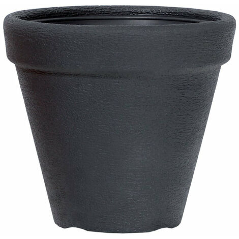 Schwarzharz -Vase -Finish Prosperplast Gea DBC - 30xH26 cm