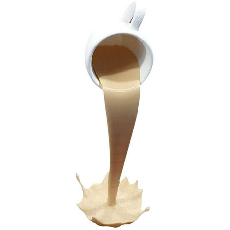 Schwebende Skulptur aus umgedrehter Kaffeetasse als Dekoration für Küche oder Esszimmer