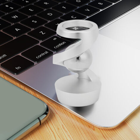 Schwebender Tischkreisel [Antigravitations-Kinetikspielzeug] – Entspannende Aluminiumdekoration fürs Homeoffice