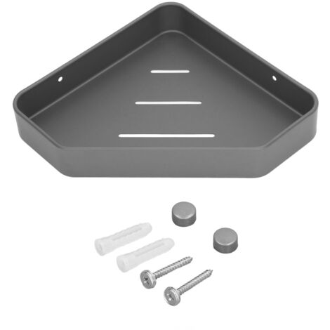 Schwebendes Eckduschregal aus Aluminium, rostfrei, für Badezimmer, Küche, Wohnzimmer oder Balkon.