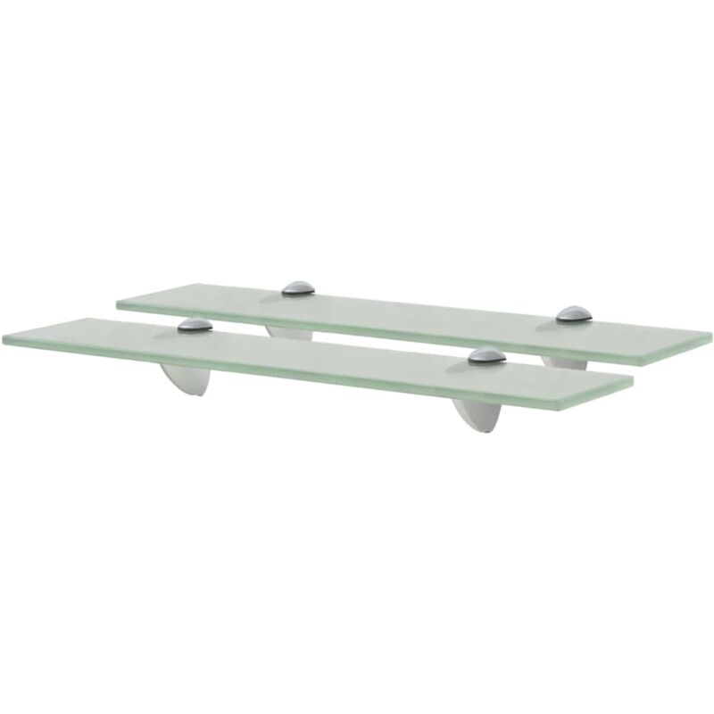 Schweberegale 2 Stk. Glas 50x10 Cm 8 Mm Vidaxl