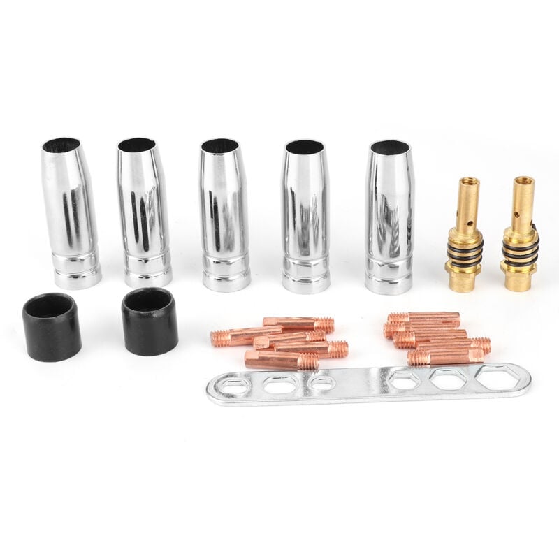 Image of Schweißdüsensatz von Welder Nozzle für MAG MIG Brenner 12mm 0.8mm.