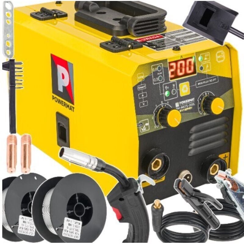 Image of Schweißgerät Inverter IGBT 200A Synergie MIG MAG MMA WIG-Lift Schweißen Maschine