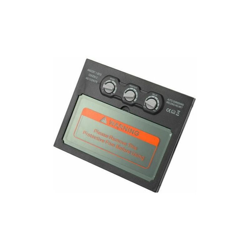 Image of SNQ - Schweißhelmlinse, Lithiumbatterie Solar Auto-Verdunkelung Schweißmaske Linsengruppe Linse,