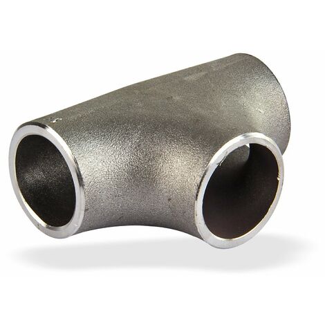 Schweiss-T-Stück 1 Zoll 33,7mm Abzweig DN25 schwarz