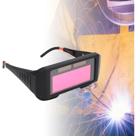 Schweißerbrille mit automatisch abdunkelnder Linse und Solarpanel – Schutzausrüstung für Schweißer