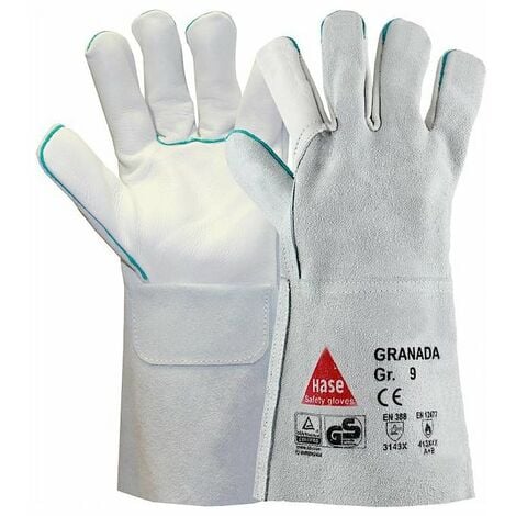 HASE SAFETY GLOVES Schweißerhandschuh aus Rindspaltleder GRANADA Gr.10