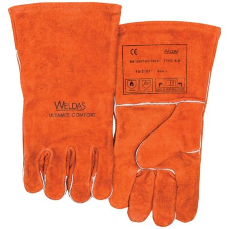 Schweißerhandschuh Nr. 10-2101, Gr. L rot (1 Paar) Weldas