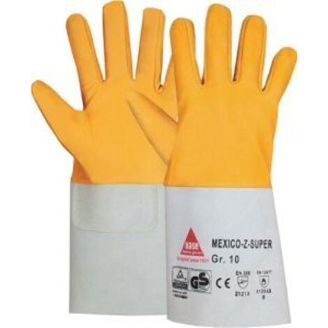 Schweißerhandschuhe Mexico Z Super Gr.11 gelb/grau Ziegennappaleder HASE