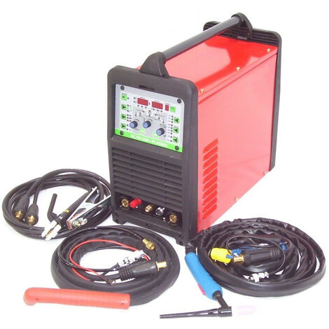 SCHWEIßGERÄT 13750 AC/DC 200 + PLASMA E-HAND PLASMASCHNEIDER WIG digital PULS