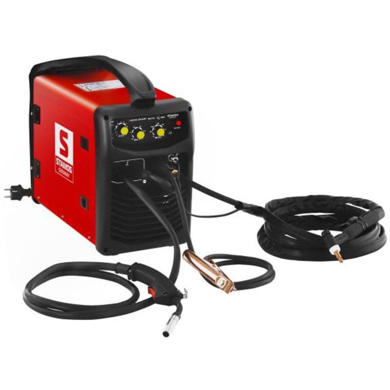 Image of Halbautomatisches Schweißgerät WIG MIG/MAG MMA 250A IGBT Stamos Germany + 5kg Draht