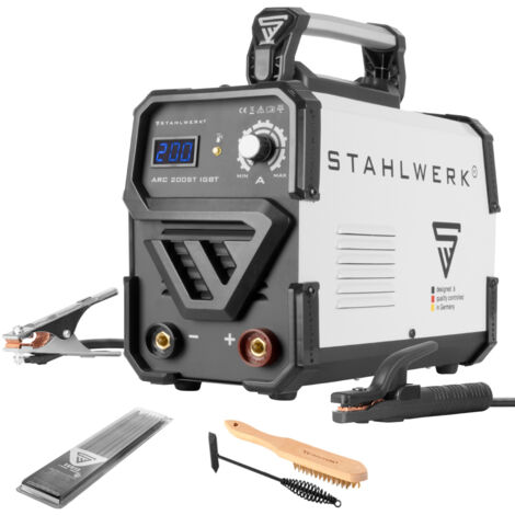 Schweißgerät STAHLWERK ARC 200 ST IGBT - DC MMA / E-Hand Welder mit 200 Ampere, kompakt, 7 Jahre Garantie*