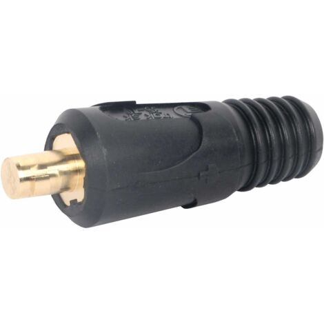 Schweißkabel-Stecker, schwarz