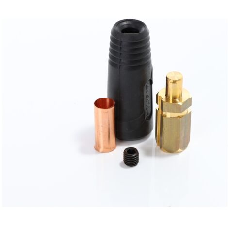 Schweißkabel-Stecker, schwarz