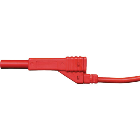 Schweißkraft Messkabel inklusive Stecker rot, Ø 4 mm, Länge 5 m, 1231125KR