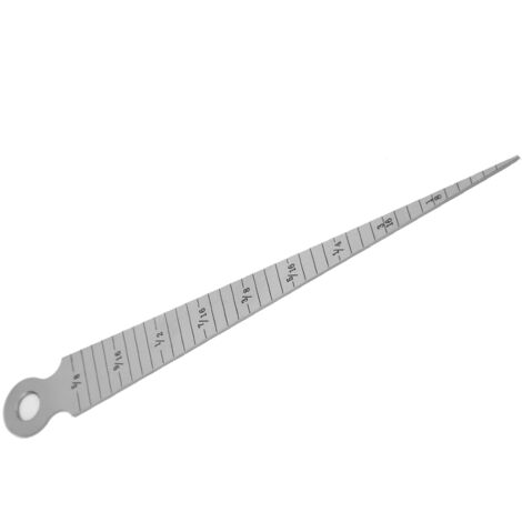 Schweißlehre aus Edelstahl, 1-15 mm Spalt- und Lochmesslineal für präzise Kontrolle