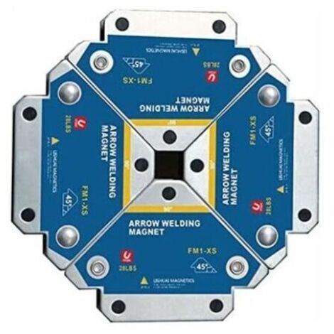 Schweißmagnet, 4 Stück, Schweißmagnet, Haltekraft 12,5 kg, Schweißmagnet-Positionierer-Stützhalterung, 45°, 90°, 135°, Mehrwinkel-Hilfspositionierungswerkzeuge – FM1-XS