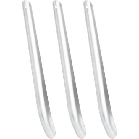 Schweißmesser für Pferde 3 Stk. Silbern Aluminium vidaXL