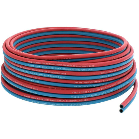 Schweißschlauch Sauerstoff/Acetylen Ø 6,3 mm - Länge 10 Meter