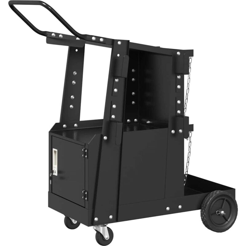 Image of Schweißwagen Schwarz 90 x 46 x 96 cm Stahl vidaXL