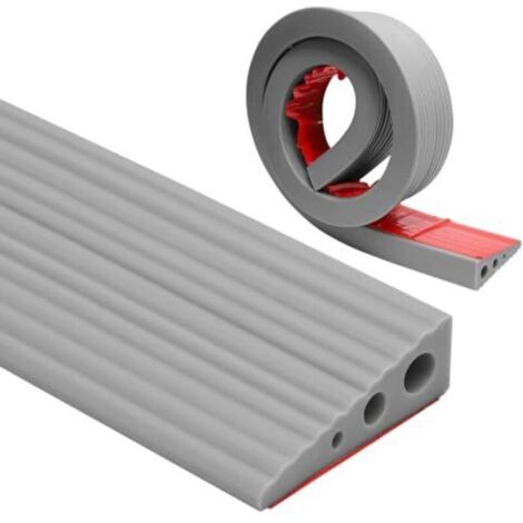Schwellenrampe, 100 x 7 x 2,5 cm, PVC-Rollstuhlrampe, rutschfeste Oberfläche, Gummirampe, Zugangsrampe für Rollstühle, Kinderwagen, Rollatoren oder Elektromobile