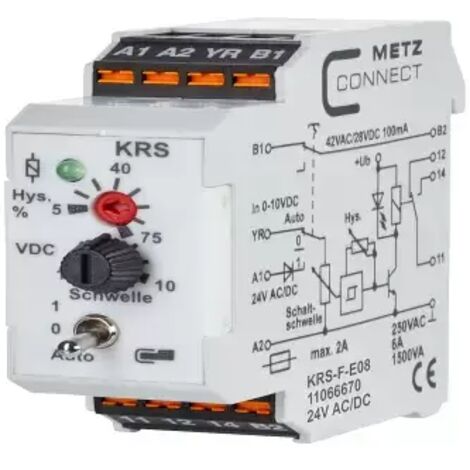 Schwellwertschalter 24, 24 V/AC, V/DC (max) 1 Wechsler Metz Connect 11066670  1 St.