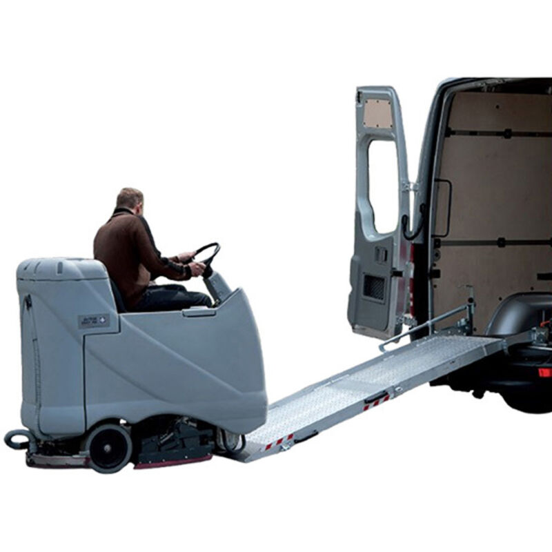 Schwenkbare Einbaurampe - Breite 1220mm, Länge 2000mm (gefaltet 1100mm), Ladehöhe 470mm, Traglast 450kg mit Achsenabstand 1000mm - RRD09