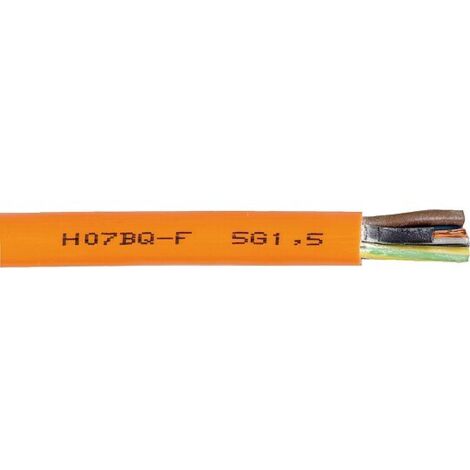Schwere Gummischlauchleitung H07BQ-F orange 3 G x 2,5 mm² - Rolle 50 m