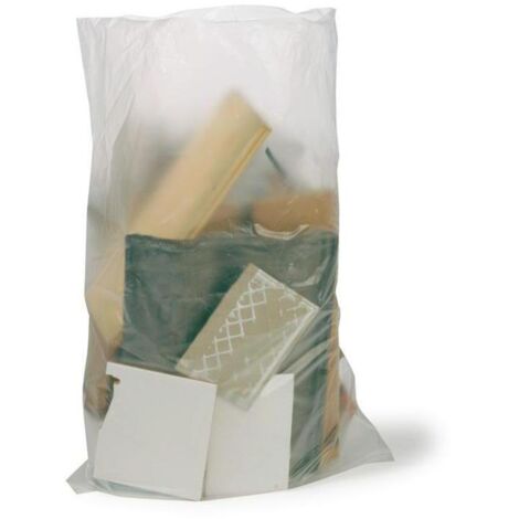 Schwergutsack Volumen 55l Maße 580c850mm Stärke 77µ HDPE transparent TRANSPAK
