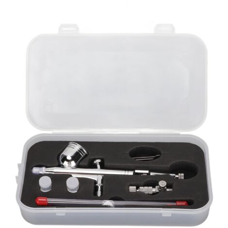 Schwerkraft-Airbrush-Set mit 3 Düsen, Doppelhub-Spritzpistole für künstlerische Malerei